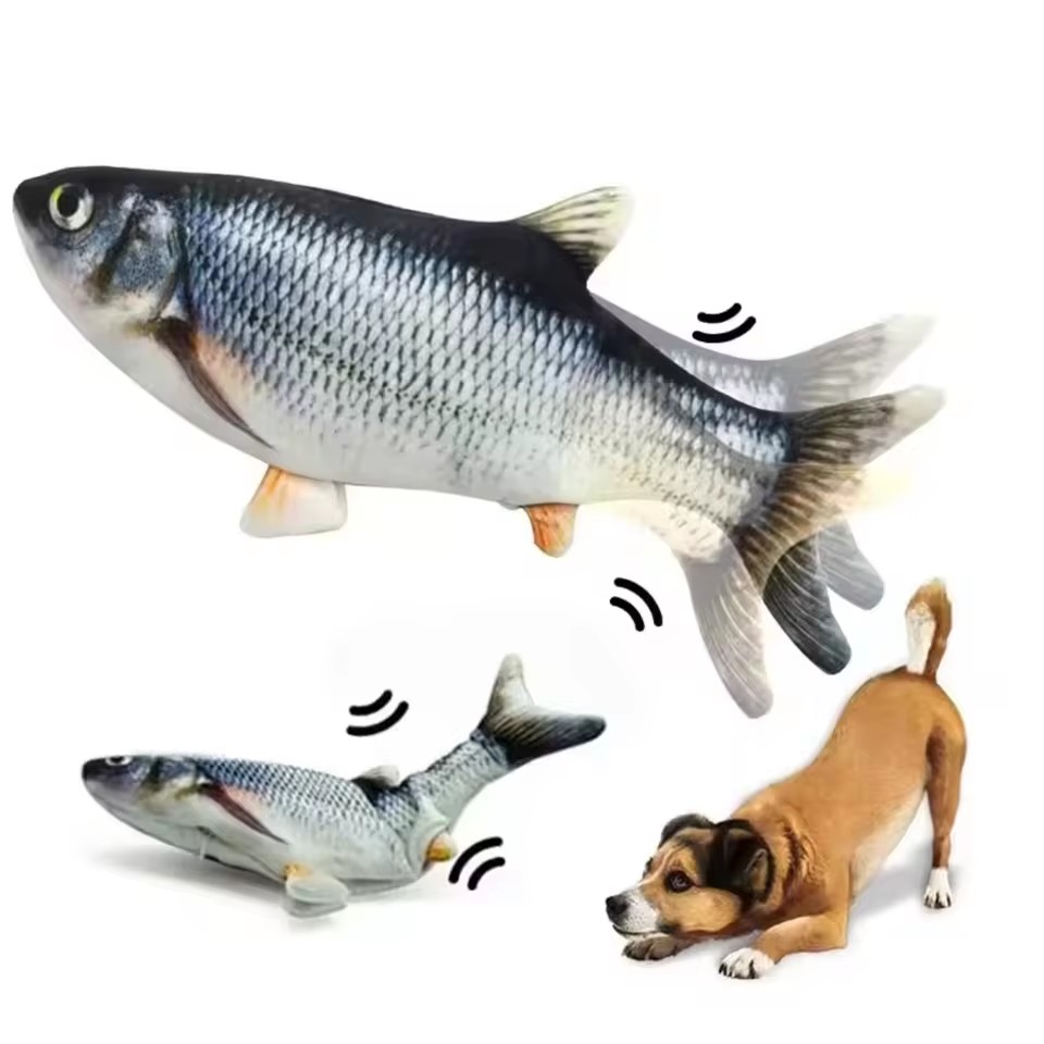 Electric Floppy Fish Dog Toy - Giocattolo per Cani e Gatti a