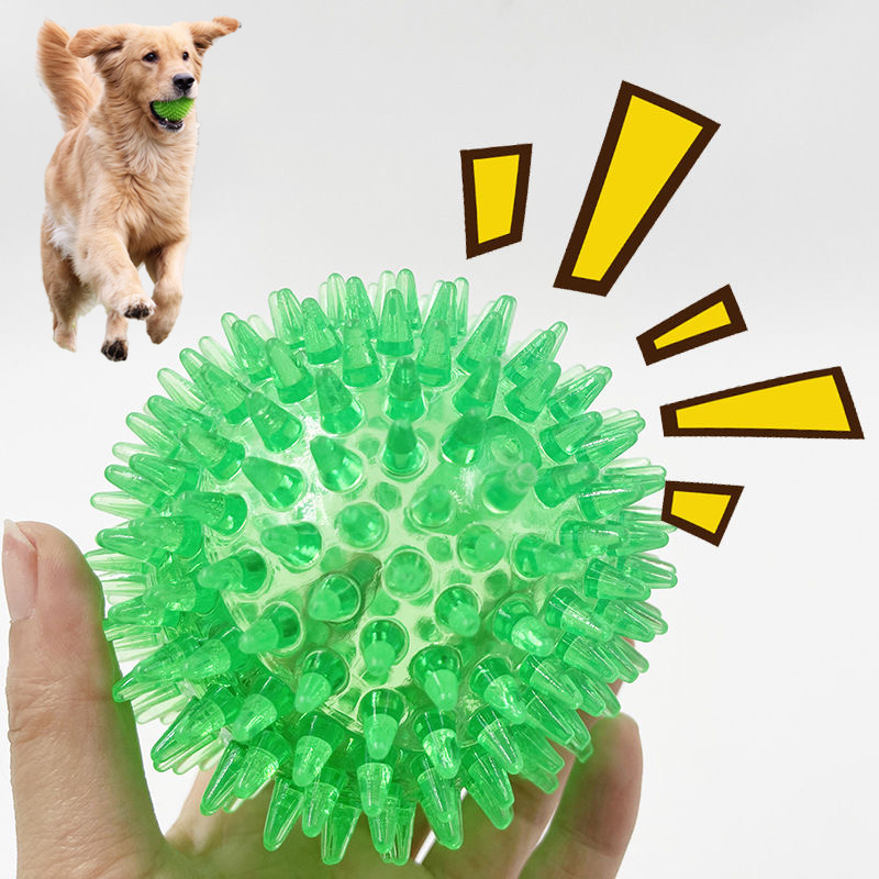 Interactive Squeaky Plush Dog Toy - Bulldog francese ad alta elasticità Palla