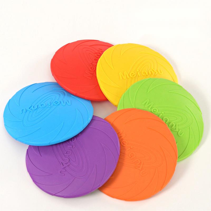 Flying Disc Dog Training Toy - MeianjuBite Frisbee Resistente ai Morsi per