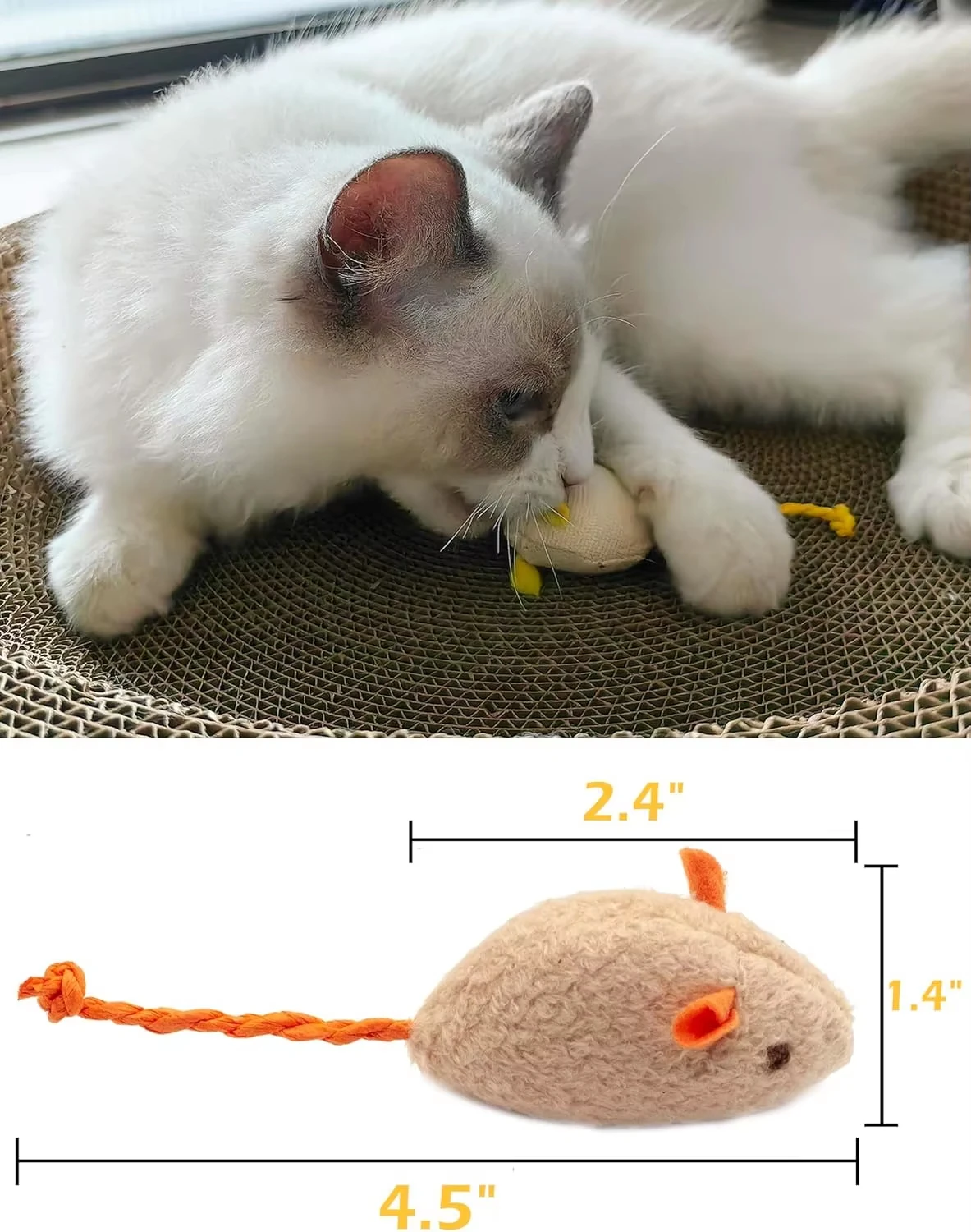 5 pezzi di giocattoli sonori a - Catnip Interactive Plush Mouse recensione e prezzo