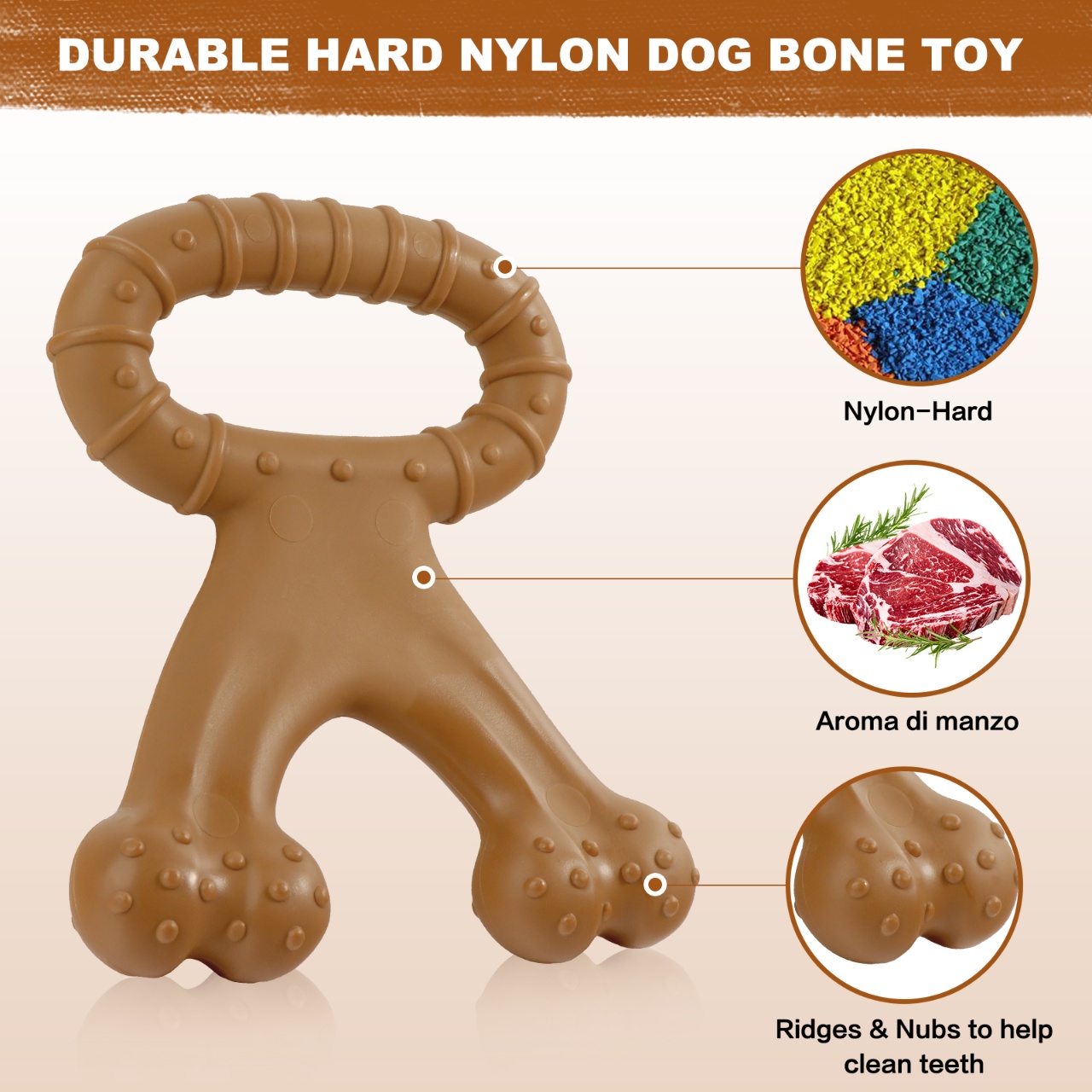 Giocattolo da masticare per ca - Teeth Cleaning Dog Chew Bone recensione e prezzo