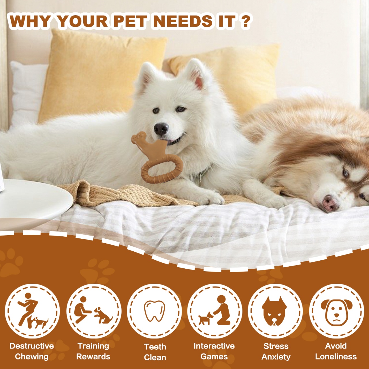 Giocattolo da masticare per ca - Teeth Cleaning Dog Chew Bone recensione e prezzo