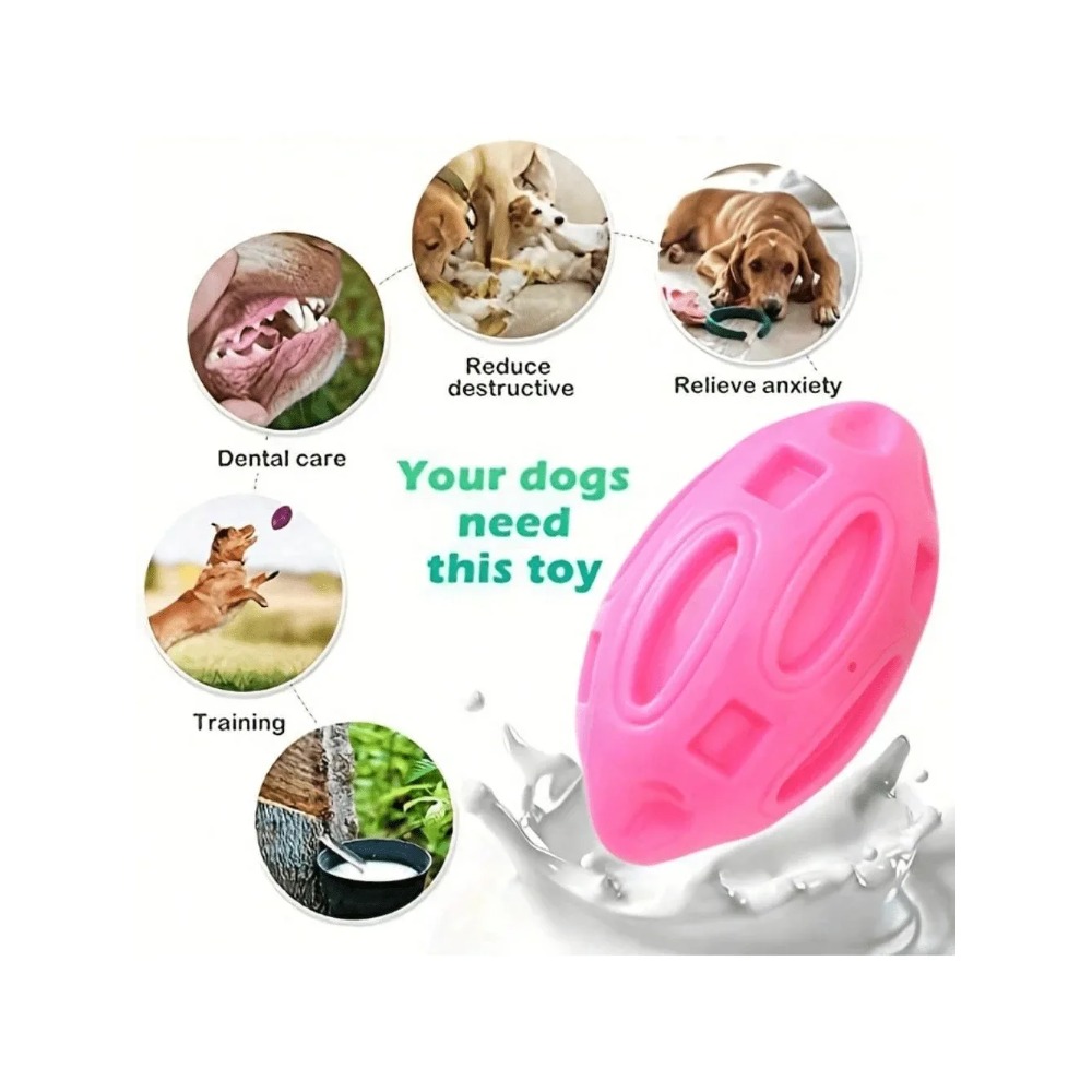 1 pezzo di palla da rugby indi - Indestructible Dog Chew Toy recensione e prezzo